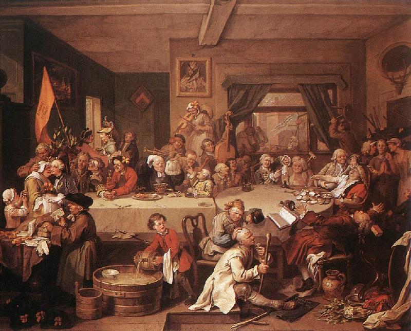 HOGARTH, William An Election Entertainment f